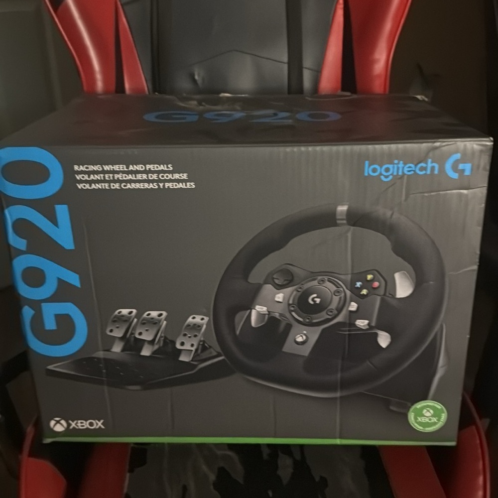 Logitech Black Racing Wheel Controller for Xbox